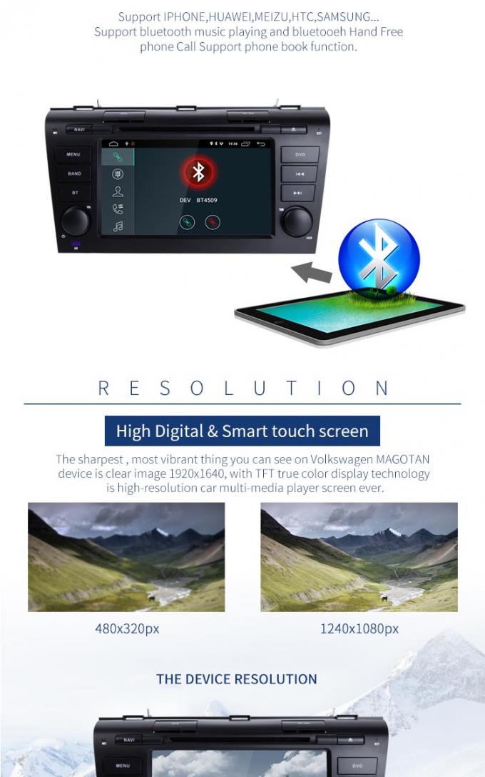MAZDA 3 Car Dvd Player With Screen , Mirror Link Android Auto Dvd Player