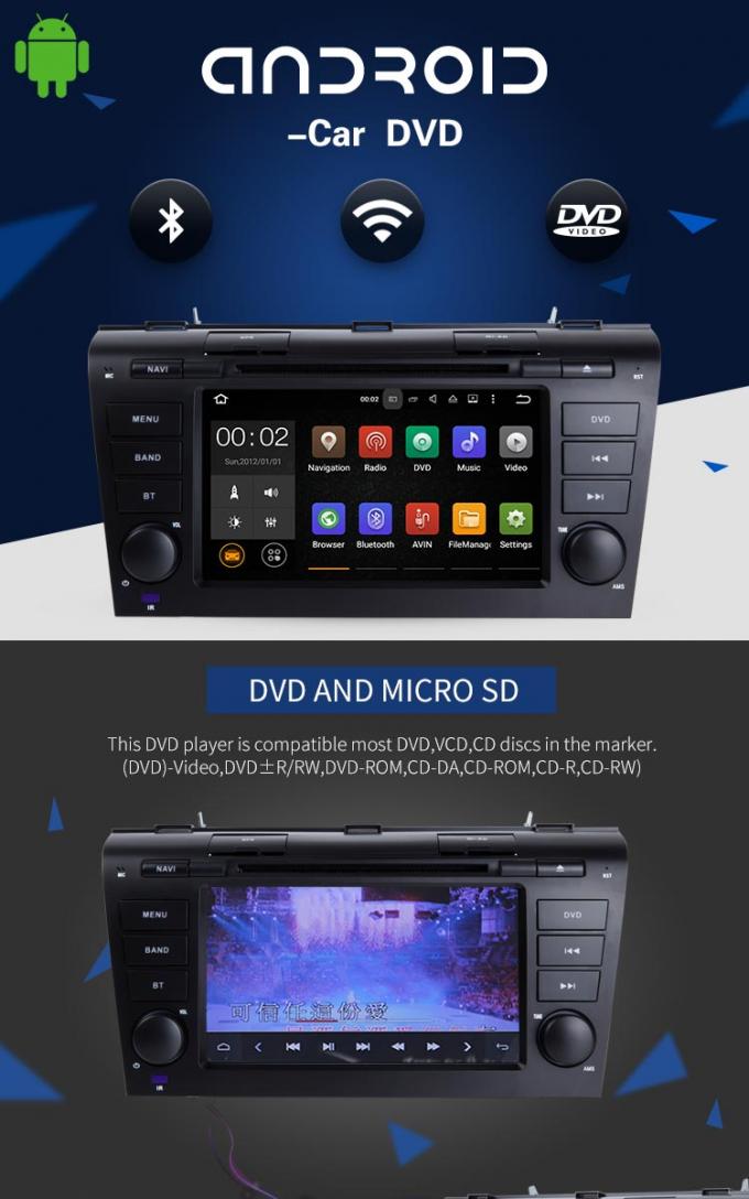 Car Stereo Multimedia Android Car DVD PlayerBT Radio Android 7.1 For MAZDA 3
