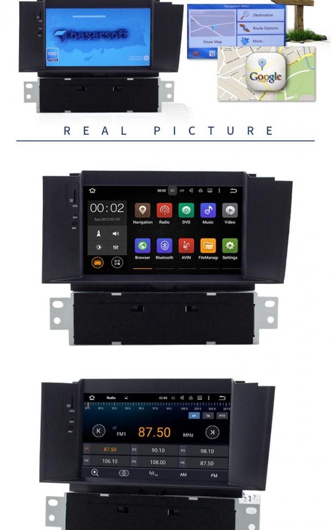 Android 7.1 Citroen Car Stereo DVD Player With FM AM RDS DAB MP3 MP5