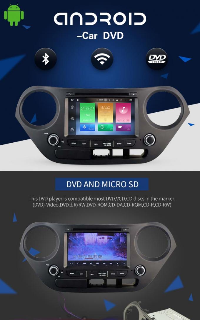 Mirror Link SWC Hyundai Elantra Dvd Player , Built - In GPS Hyundai Portable Dvd Player
