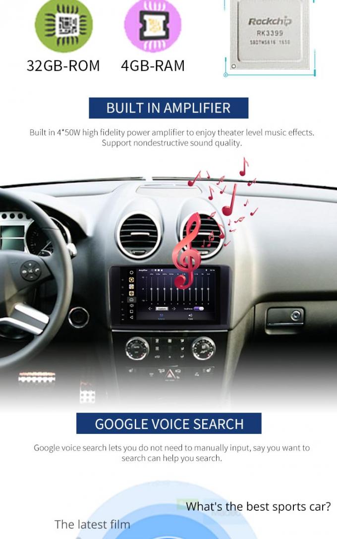 Bluetooth Enabled Mercedes Benz Car DVD Player , Front Camrea Benz Navigation DVD Player
