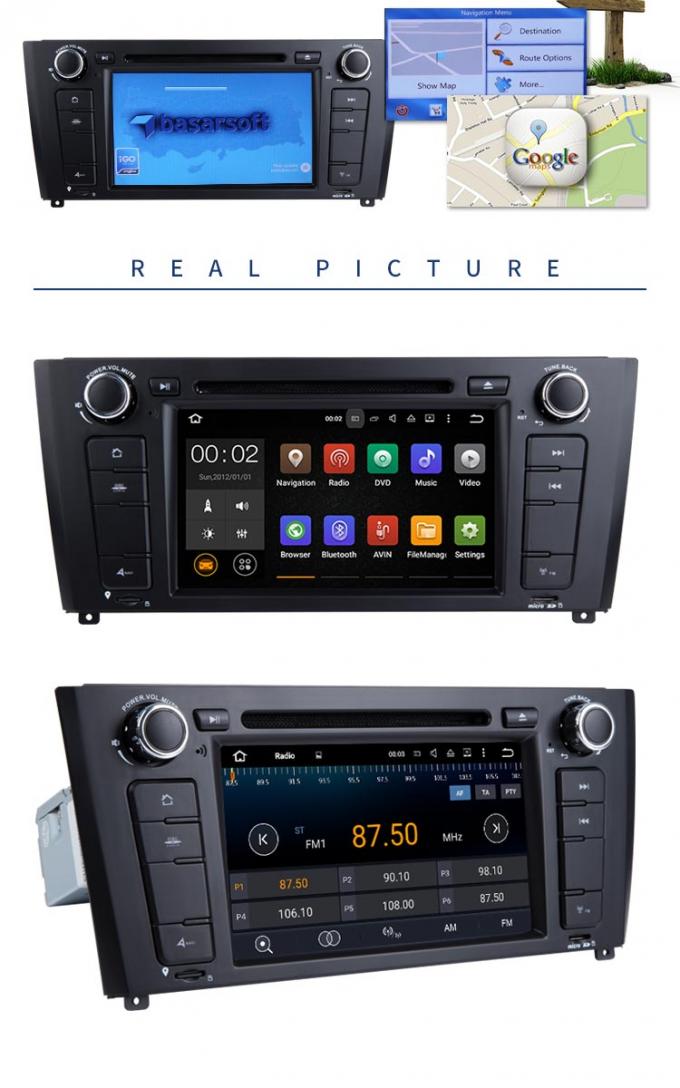 Car Multimedia BMW GPS DVD Player With Stereo Radio Support GPS Android 7.1