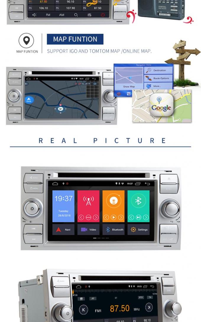 32GB ROM Ford F150 Dvd Player , Steering Wheel Control Double Din Radio With Gps