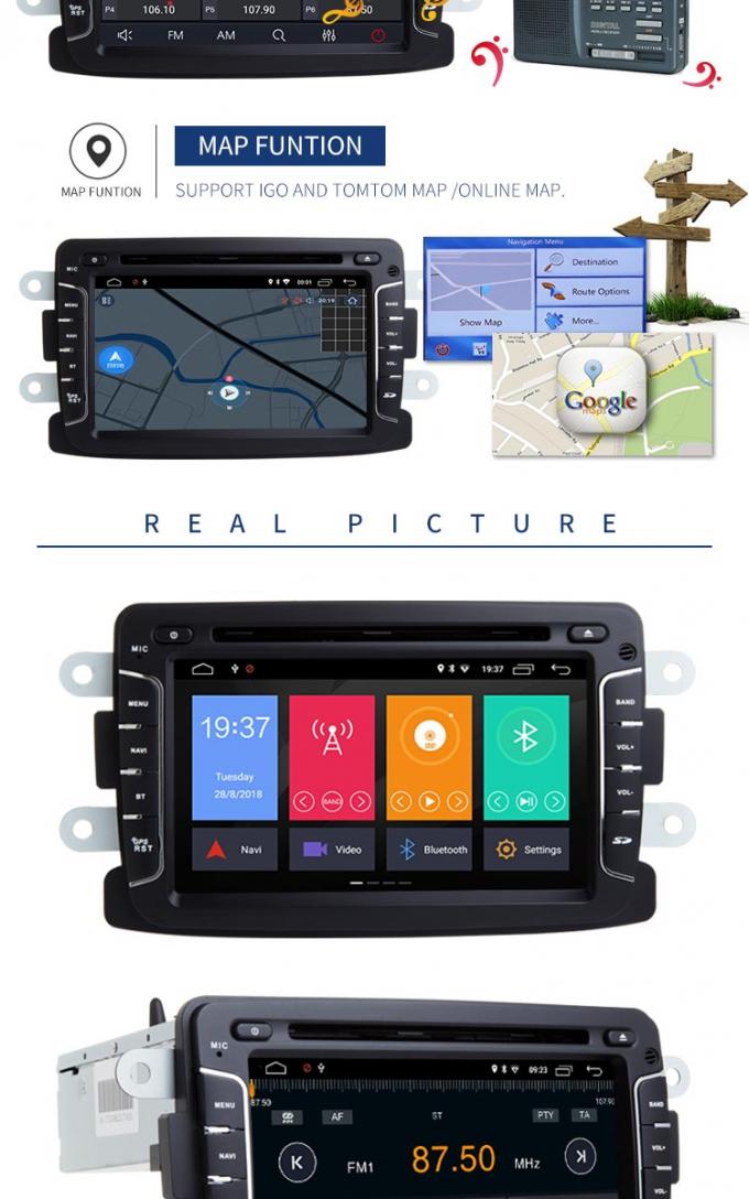 Renault Duster Android 7 Inch Car Dvd Player With Video Radio WiFi AUX