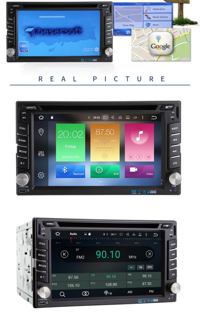 Android 8.0 Universal Car DVD Player PX5 Quad Core 8*3Ghz With Multimedia Radio