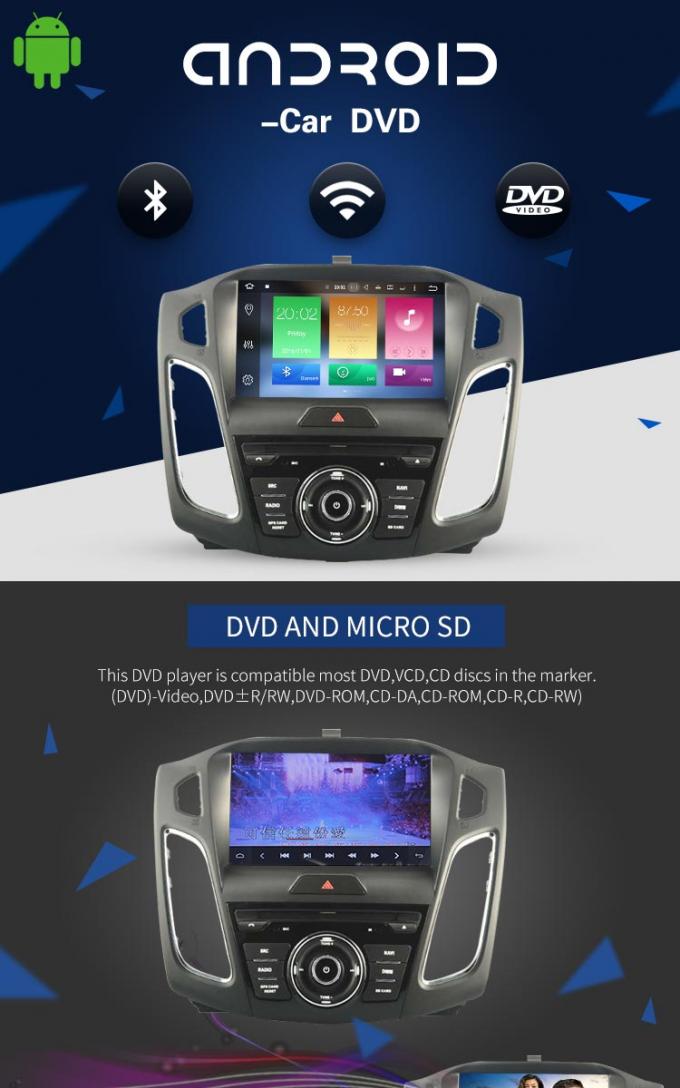 BT Radio 3G Wifi Ford Car DVD Player Built - In GPS Navigation System
