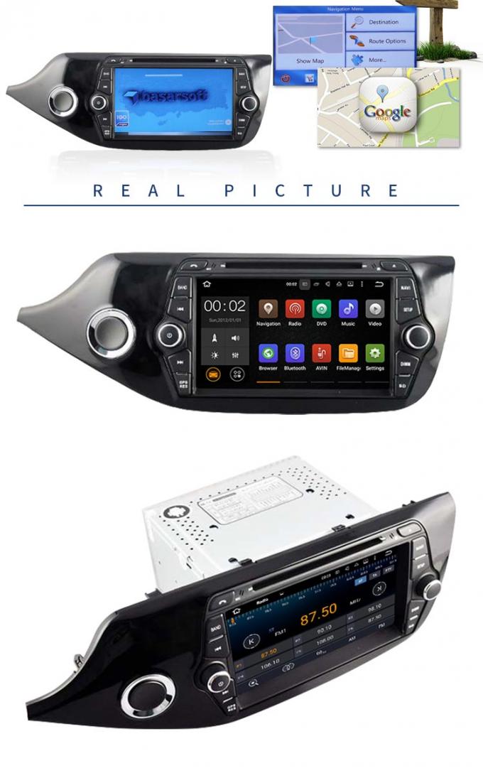 7 Inch Car Stereo That Works With Android , KIA CEED Bluetooth DVD Player For Car