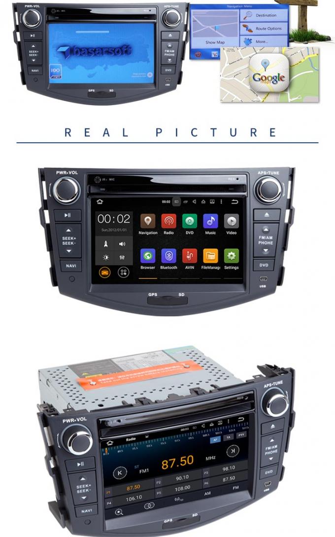 Android 7.1 Toyota Car Dvd Player With Gps Wifi Stereo Audio Mirror Link